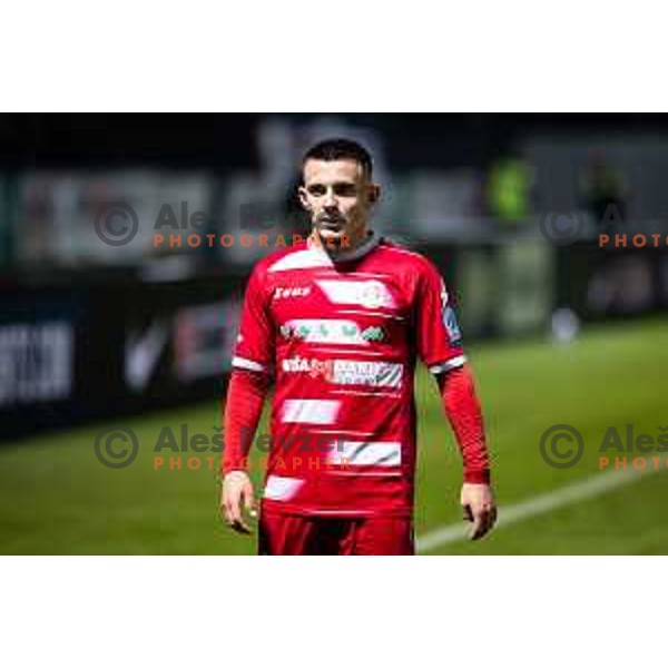 Behar Feta in action during Prva liga Telemach 2025/26 football match between NK Aluminij and NK Mura in Sportni park Kidricevo, Slovenia on October 17, 2025. Photo: Jure Banfi