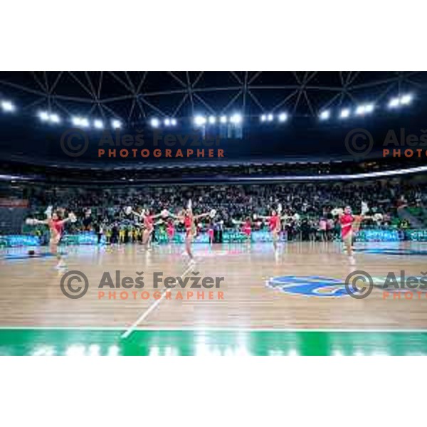 in action during BKT EuroCup 2025-2026 basketball match between Cedevita Olimpija (SLO) and Aris Thessaloniki Betsson (GRE) in SRC Stozice, Ljubljana, Slovenia on October 14, 2025