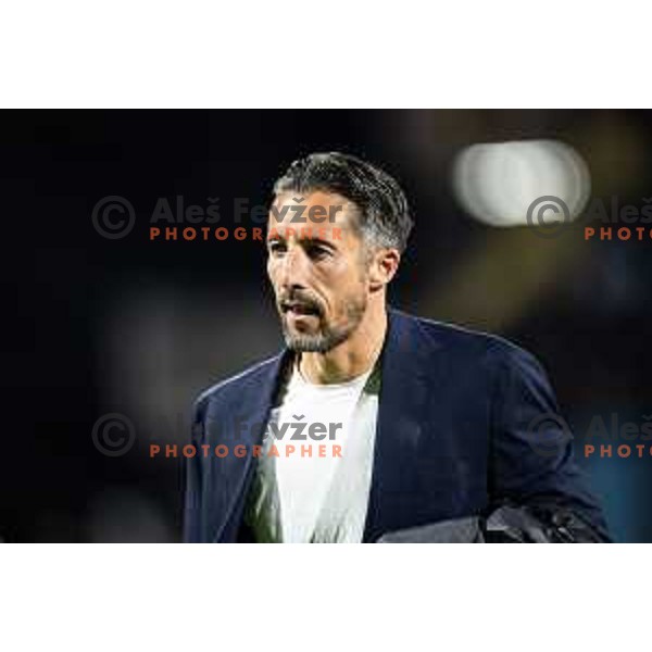 Federico Bessone, head coach of NK Olimpija during Prva liga Telemach 2025/26 football match between NK Celje and NK Olimpija in Stadion z’dezele, Celje, Slovenia on October 18, 2025. Photo: Jure Banfi