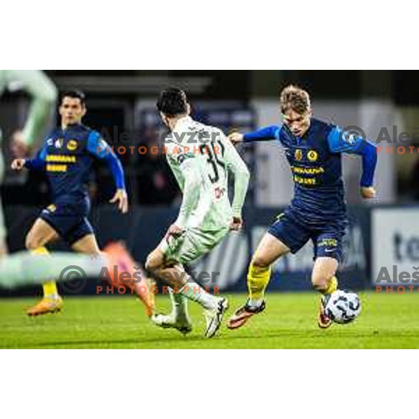 Florjan Jevsenak in action during Prva liga Telemach 2025/26 football match between NK Celje and NK Olimpija in Stadion z’dezele, Celje, Slovenia on October 18, 2025. Photo: Jure Banfi