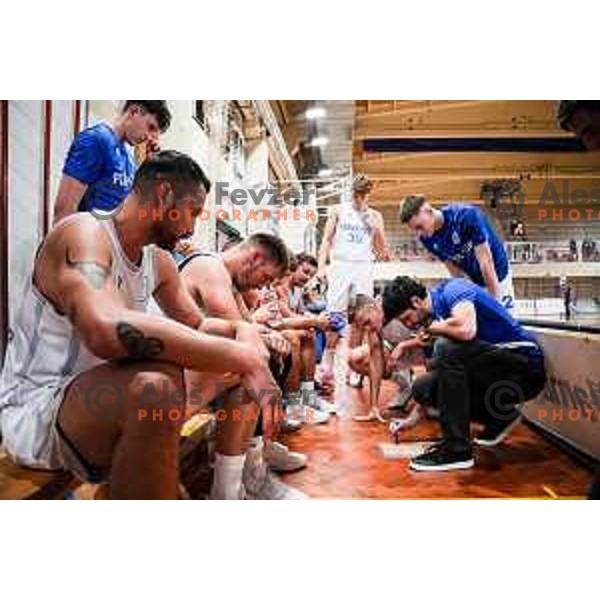 Saso Ozbolt, head coach of Plama Pur during 2.SKL baksetball match between Plama Pur Ilirska Bistrica and Voga Grosuplje in Ilirska Bistrica, Slovenia on October 18, 2025