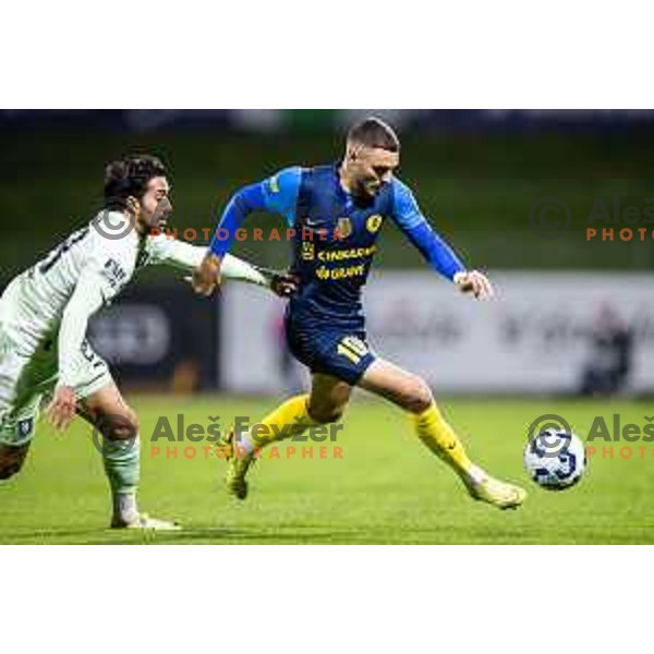 Danijel Sturm in action during Prva liga Telemach 2025/26 football match between NK Celje and NK Olimpija in Stadion z’dezele, Celje, Slovenia on October 18, 2025. Photo: Jure Banfi