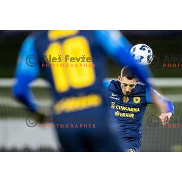 Mario Kvesic in action during Prva liga Telemach 2025/26 football match between NK Celje and NK Olimpija in Stadion z’dezele, Celje, Slovenia on October 18, 2025. Photo: Jure Banfi