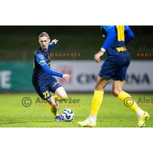 Zan Karnicnik in action during Prva liga Telemach 2025/26 football match between NK Celje and NK Olimpija in Stadion z’dezele, Celje, Slovenia on October 18, 2025. Photo: Jure Banfi