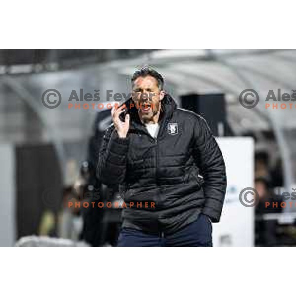 Federico Bessone, head coach of NK Olimpija during Prva liga Telemach 2025/26 football match between NK Celje and NK Olimpija in Stadion z’dezele, Celje, Slovenia on October 18, 2025. Photo: Jure Banfi