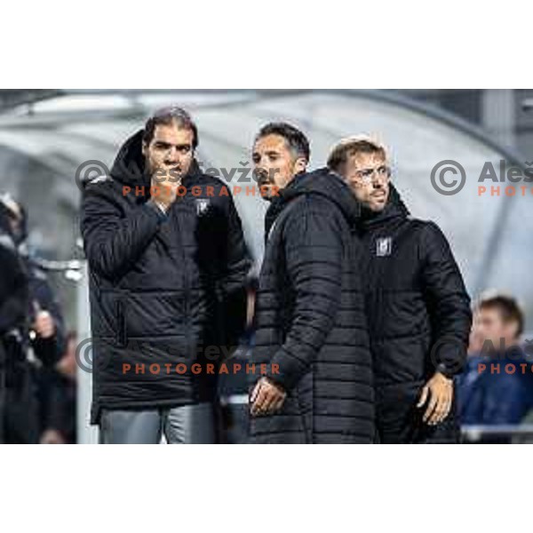 Federico Bessone, head coach of NK Olimpija during Prva liga Telemach 2025/26 football match between NK Celje and NK Olimpija in Stadion z’dezele, Celje, Slovenia on October 18, 2025. Photo: Jure Banfi