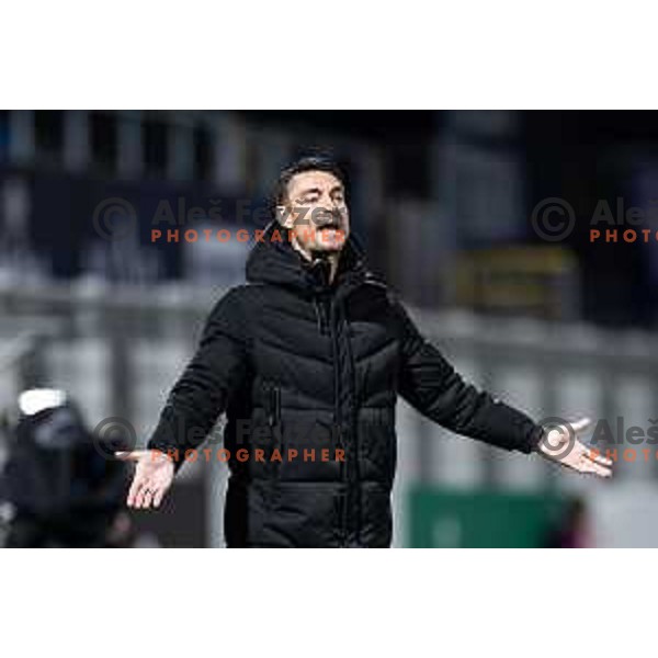 Albert Riera, head coach of NK Celje during Prva liga Telemach 2025/26 football match between NK Celje and NK Olimpija in Stadion z’dezele, Celje, Slovenia on October 18, 2025. Photo: Jure Banfi