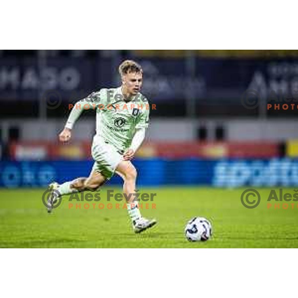 Jost Urbancic in action during Prva liga Telemach 2025/26 football match between NK Celje and NK Olimpija in Stadion z’dezele, Celje, Slovenia on October 18, 2025. Photo: Jure Banfi