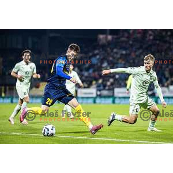 Nikita Iosifov in action during Prva liga Telemach 2025/26 football match between NK Celje and NK Olimpija in Stadion z’dezele, Celje, Slovenia on October 18, 2025. Photo: Jure Banfi