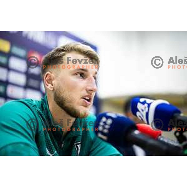 at the press conferencer after Prva liga Telemach 2025/26 football match between NK Celje and NK Olimpija in Stadion z’dezele, Celje, Slovenia on October 18, 2025. Photo: Jure Banfi