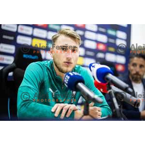 at the press conferencer after Prva liga Telemach 2025/26 football match between NK Celje and NK Olimpija in Stadion z’dezele, Celje, Slovenia on October 18, 2025. Photo: Jure Banfi