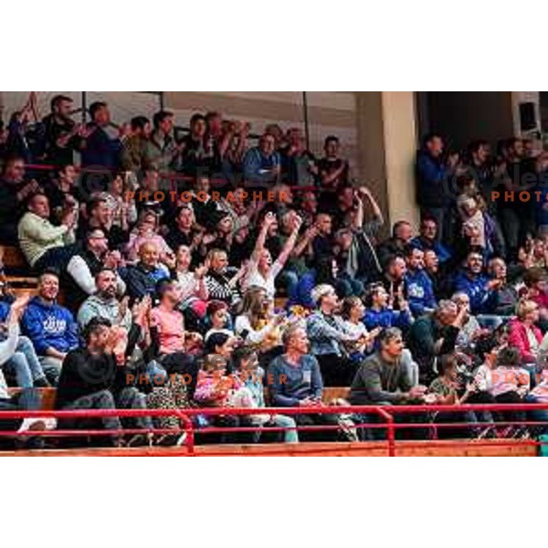 in action during 2.SKL baksetball match between Plama Pur Ilirska Bistrica and Voga Grosuplje in Ilirska Bistrica, Slovenia on October 18, 2025