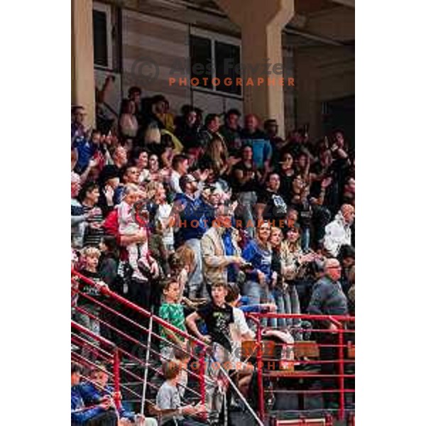 in action during 2.SKL baksetball match between Plama Pur Ilirska Bistrica and Voga Grosuplje in Ilirska Bistrica, Slovenia on October 18, 2025