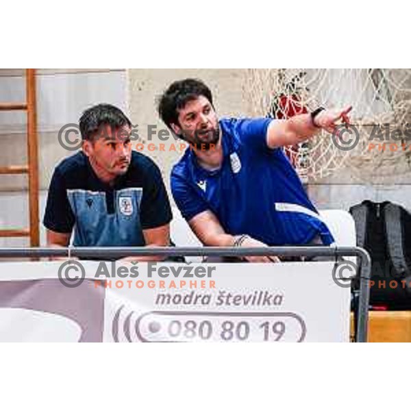 Saso Ozbolt, head coach of Plama Pur during 2.SKL baksetball match between Plama Pur Ilirska Bistrica and Voga Grosuplje in Ilirska Bistrica, Slovenia on October 18, 2025