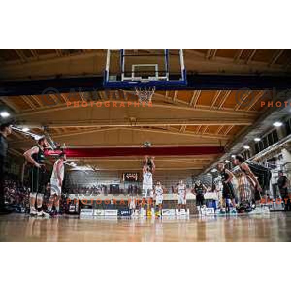 in action during 2.SKL baksetball match between Plama Pur Ilirska Bistrica and Voga Grosuplje in Ilirska Bistrica, Slovenia on October 18, 2025