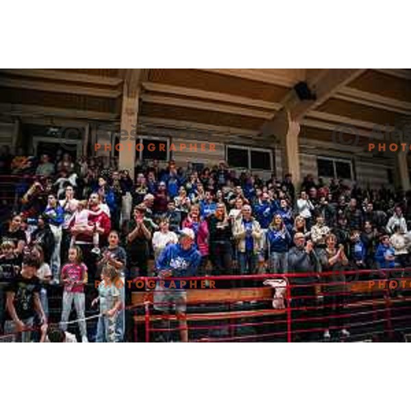 in action during 2.SKL baksetball match between Plama Pur Ilirska Bistrica and Voga Grosuplje in Ilirska Bistrica, Slovenia on October 18, 2025