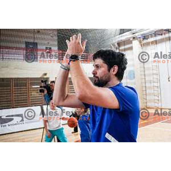 Saso Ozbolt, head coach of Plama Pur during 2.SKL baksetball match between Plama Pur Ilirska Bistrica and Voga Grosuplje in Ilirska Bistrica, Slovenia on October 18, 2025