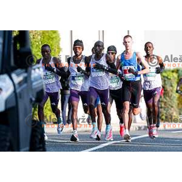 Heftamu Abadi (ETH), winner of Ljubljana 2025 Marathon in Ljubljana, Slovenia on October 19, 2025