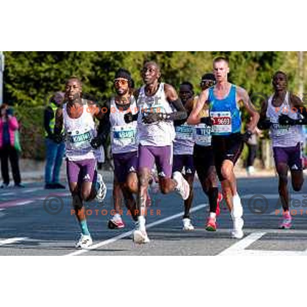 Heftamu Abadi (ETH), winner of Ljubljana 2025 Marathon in Ljubljana, Slovenia on October 19, 2025