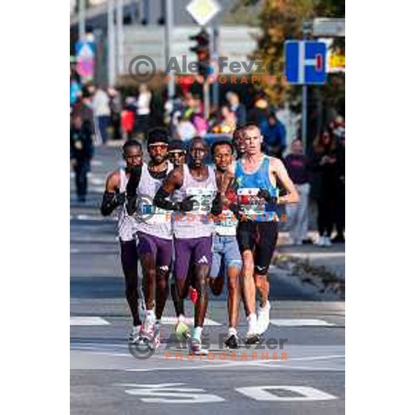 Heftamu Abadi (ETH), winner of Ljubljana 2025 Marathon in Ljubljana, Slovenia on October 19, 2025