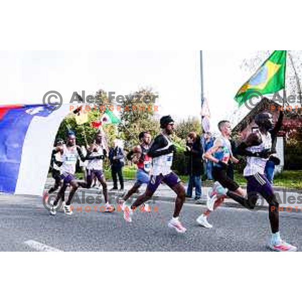 Heftamu Abadi (ETH), winner of Ljubljana 2025 Marathon in Ljubljana, Slovenia on October 19, 2025