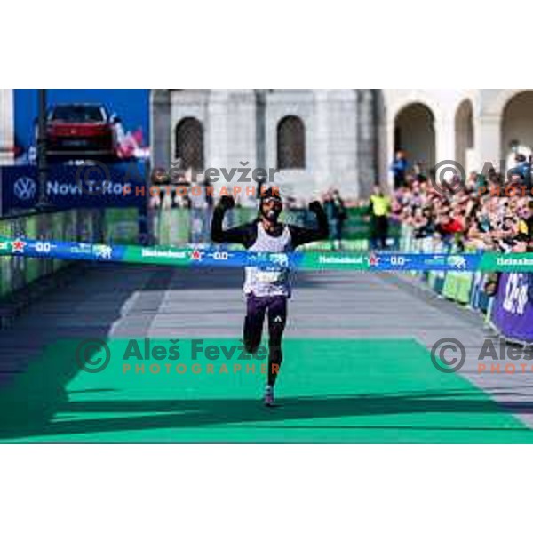 Heftamu Abadi (ETH), winner of Ljubljana 2025 Marathon in Ljubljana, Slovenia on October 19, 2025