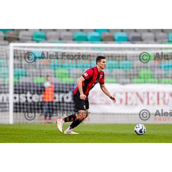 Stafan Melentijevic in action during Prva liga Telemach 2025/2026 football match between Bravo Big Bang and Primorje in Ljubljana, Slovenia on October 19, 2025