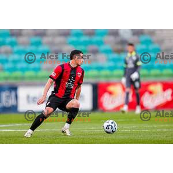 Mirko Mutavcic in action during Prva liga Telemach 2025/2026 football match between Bravo Big Bang and Primorje in Ljubljana, Slovenia on October 19, 2025