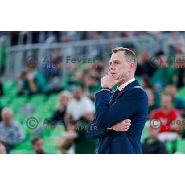 during ABA League 2025/2026 basketball match between Cedevita Olimpija (SLO) and Zadar (CRO) in SRC Stozice, Ljubljana, Slovenia on October 19th, 2025.