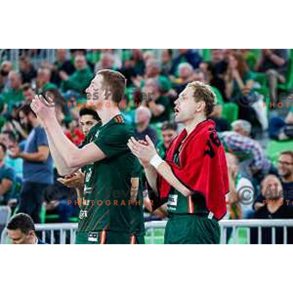 Jaka Blažič of KK Cedevita Olimpija during ABA League 2025/2026 basketball match between Cedevita Olimpija (SLO) and Zadar (CRO) in SRC Stozice, Ljubljana, Slovenia on October 19th, 2025.