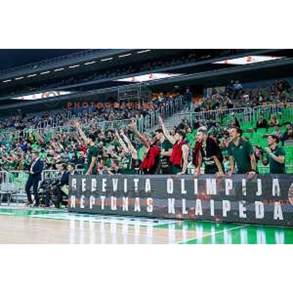during ABA League 2025/2026 basketball match between Cedevita Olimpija (SLO) and Zadar (CRO) in SRC Stozice, Ljubljana, Slovenia on October 19th, 2025.