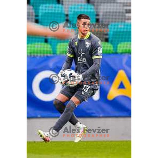 Denis Pintol in action during Prva liga Telemach 2025/2026 football match between Bravo Big Bang and Primorje in Ljubljana, Slovenia on October 19, 2025