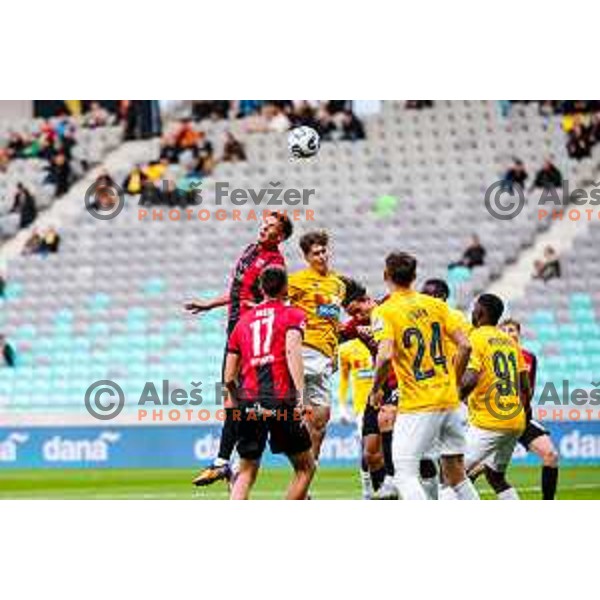 in action during Prva liga Telemach 2025/2026 football match between Bravo Big Bang and Primorje in Ljubljana, Slovenia on October 19, 2025