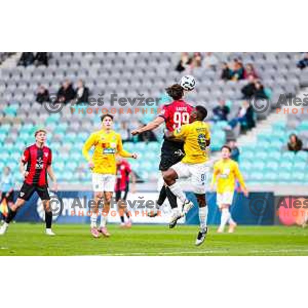 Haris Kadric in action during Prva liga Telemach 2025/2026 football match between Bravo Big Bang and Primorje in Ljubljana, Slovenia on October 19, 2025