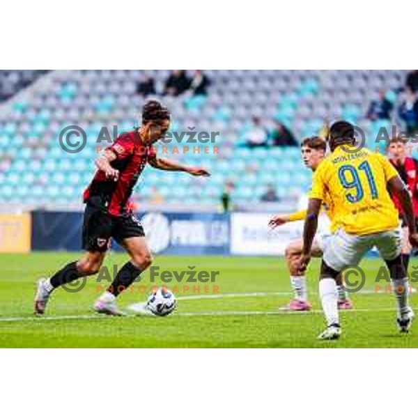 Haris Kadric in action during Prva liga Telemach 2025/2026 football match between Bravo Big Bang and Primorje in Ljubljana, Slovenia on October 19, 2025