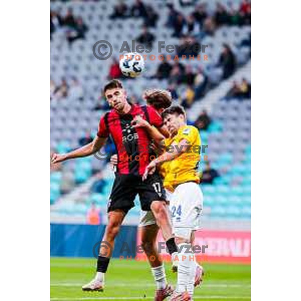 Zan Besir in action during Prva liga Telemach 2025/2026 football match between Bravo Big Bang and Primorje in Ljubljana, Slovenia on October 19, 2025