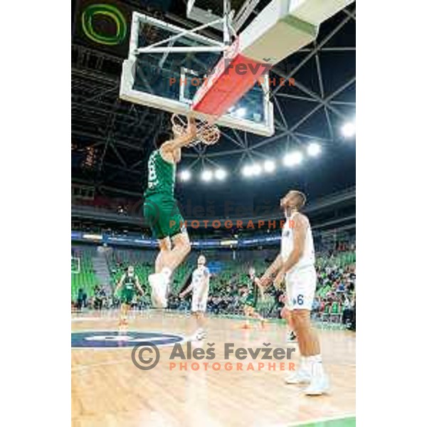 /ol8 during ABA League 2025/2026 basketball match between Cedevita Olimpija (SLO) and Zadar (CRO) in SRC Stozice, Ljubljana, Slovenia on October 19th, 2025.