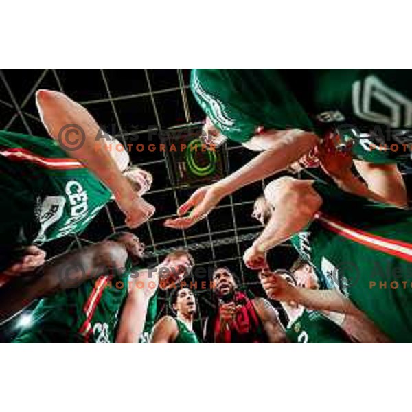 during ABA League 2025/2026 basketball match between Cedevita Olimpija (SLO) and Zadar (CRO) in SRC Stozice, Ljubljana, Slovenia on October 19th, 2025.