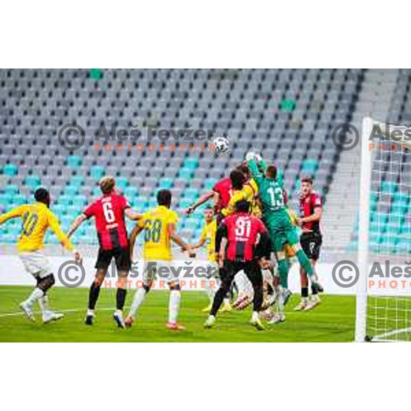 Uros Likar in action during Prva liga Telemach 2025/2026 football match between Bravo Big Bang and Primorje in Ljubljana, Slovenia on October 19, 2025