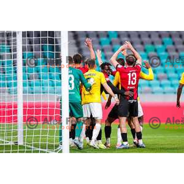 Uros Likar in action during Prva liga Telemach 2025/2026 football match between Bravo Big Bang and Primorje in Ljubljana, Slovenia on October 19, 2025