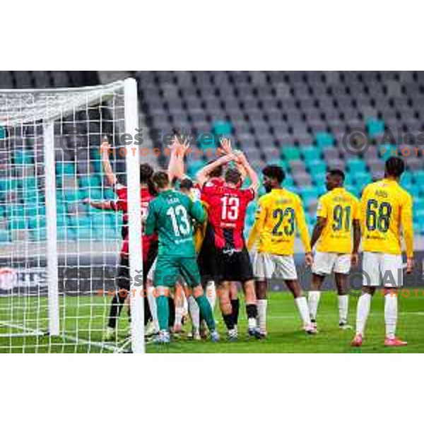 Uros Likar in action during Prva liga Telemach 2025/2026 football match between Bravo Big Bang and Primorje in Ljubljana, Slovenia on October 19, 2025
