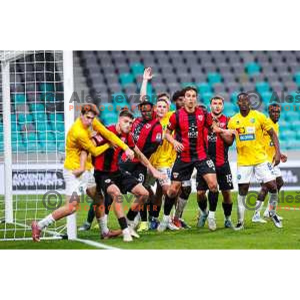 Haris Kadric in action during Prva liga Telemach 2025/2026 football match between Bravo Big Bang and Primorje in Ljubljana, Slovenia on October 19, 2025