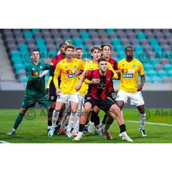 Zan Besir in action during Prva liga Telemach 2025/2026 football match between Bravo Big Bang and Primorje in Ljubljana, Slovenia on October 19, 2025