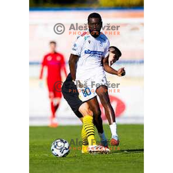 Jean-Pierre Longonda Itamba Mboyo of Koper in action during Prva liga Telemach 2025/2026 football match between Kalcer Radomlje and Koper in Domžale, Slovenia on October 25, 2025. Photo: Filip Barbalic