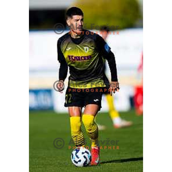 Dejan Vokic of Kalcer Radomlje in action during Prva liga Telemach 2025/2026 football match between Kalcer Radomlje and Koper in Domžale, Slovenia on October 25, 2025. Photo: Filip Barbalic