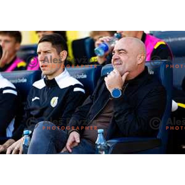 Jugoslav Trenchovski, head coach of Kalcer Radomlje during Prva liga Telemach 2025/2026 football match between Kalcer Radomlje and Koper in Domžale, Slovenia on October 25, 2025. Photo: Filip Barbalic