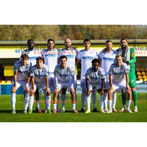 Starting XI of Koper prior to the Prva liga Telemach 2025/2026 football match between Kalcer Radomlje and Koper in Domžale, Slovenia on October 25, 2025. Photo: Filip Barbalic