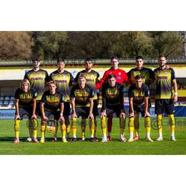Starting XI of Kalcer Radomlje prior to the Prva liga Telemach 2025/2026 football match between Kalcer Radomlje and Koper in Domžale, Slovenia on October 25, 2025. Photo: Filip Barbalic