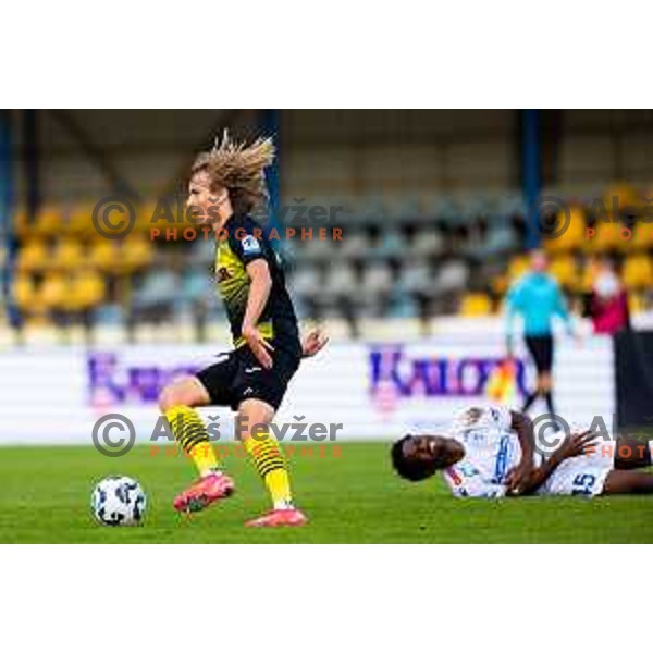 Matej Mamic of Kalcer Radomlje in action during Prva liga Telemach 2025/2026 football match between Kalcer Radomlje and Koper in Domžale, Slovenia on October 25, 2025. Photo: Filip Barbalic