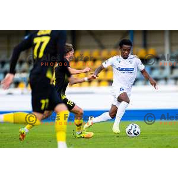 Isaac Matondo of Koper in action during Prva liga Telemach 2025/2026 football match between Kalcer Radomlje and Koper in Domžale, Slovenia on October 25, 2025. Photo: Filip Barbalic